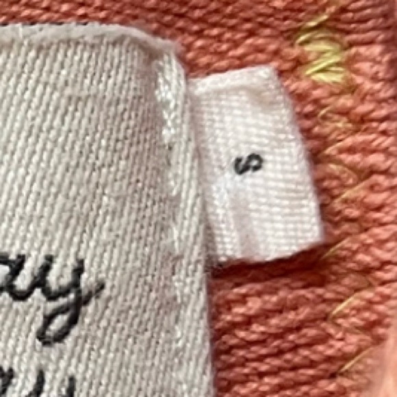 ANTHROPOLOGIE “Saturday Sunday” Coral Pink Jacket with tied back. Size S - Picture 7 of 12